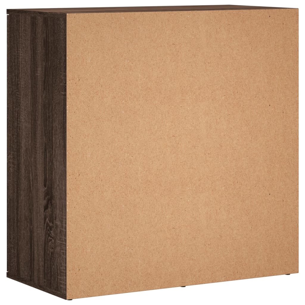 Image Buffets 2 pcs chêne marron 79x38x80 cm bois d'ingénierie | Xios Store SNC vidaXL Xios Store SNC