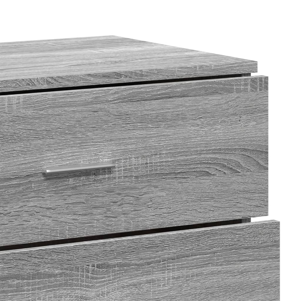 Image Buffets 3 pcs Sonoma gris Bois d'ingénierie | Xios Store SNC vidaXL Xios Store SNC