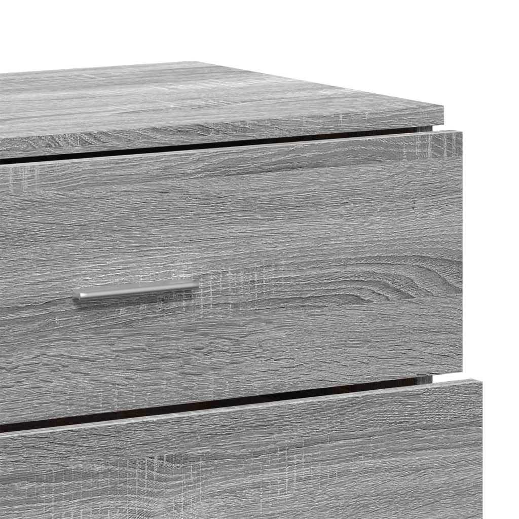 Image Buffets 2 pcs sonoma gris 60x39x80 cm bois d'ingénierie | Xios Store SNC vidaXL Xios Store SNC