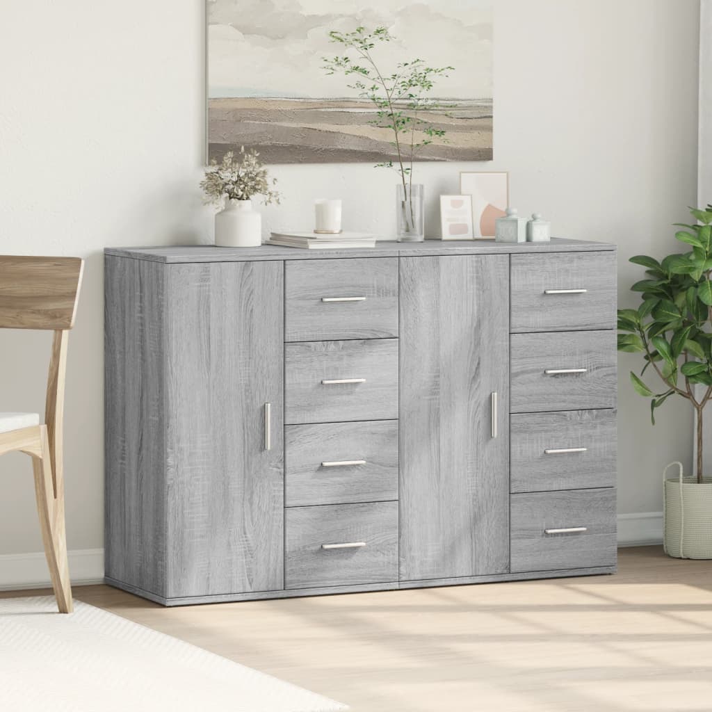 Image Buffets 2 pcs sonoma gris 59x39x80 cm bois d'ingénierie | Xios Store SNC vidaXL Xios Store SNC