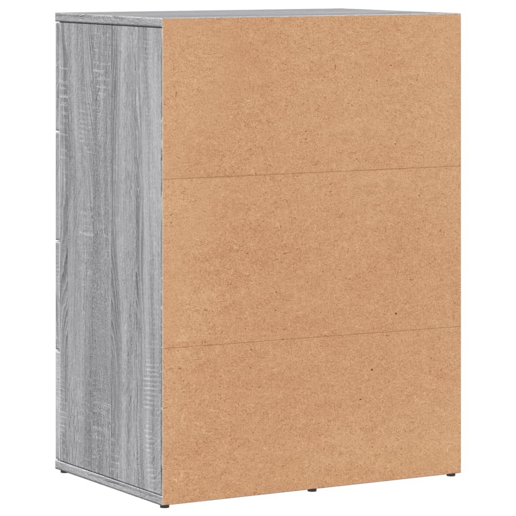 Image Buffets 2 pcs sonoma gris 59x39x80 cm bois d'ingénierie | Xios Store SNC vidaXL Xios Store SNC