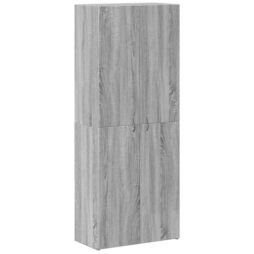 Armoire de classement sonoma gris 60x32x153cm bois d'ingénierie Classeur à tiroirs vidaXL