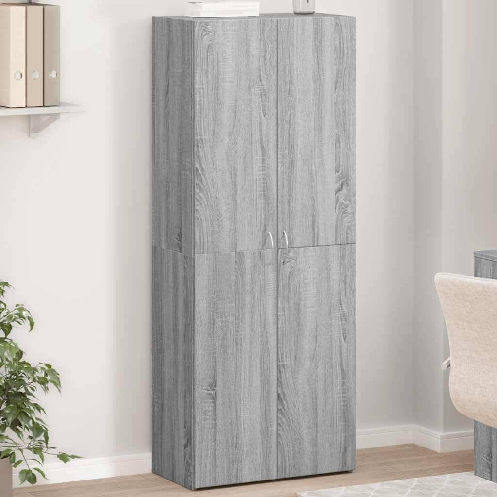 Armoire de classement sonoma gris 60x32x153cm bois d'ingénierie Classeur à tiroirs vidaXL