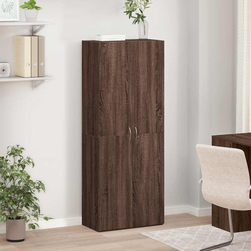 Armoire de classement chêne marron 60x32x153 cm bois ingénierie Classeur à tiroirs vidaXL