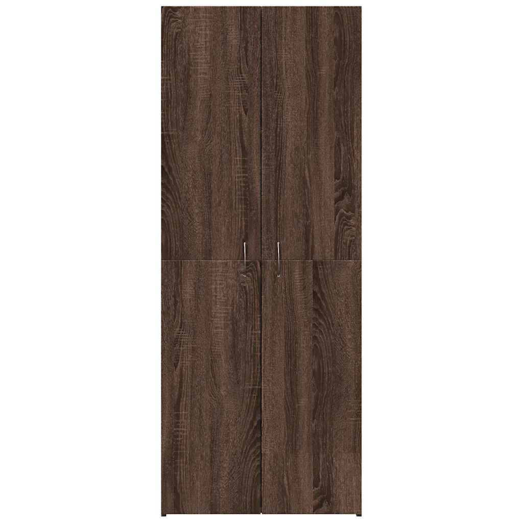 Armoire de classement chêne marron 60x32x153 cm bois ingénierie Classeur à tiroirs vidaXL