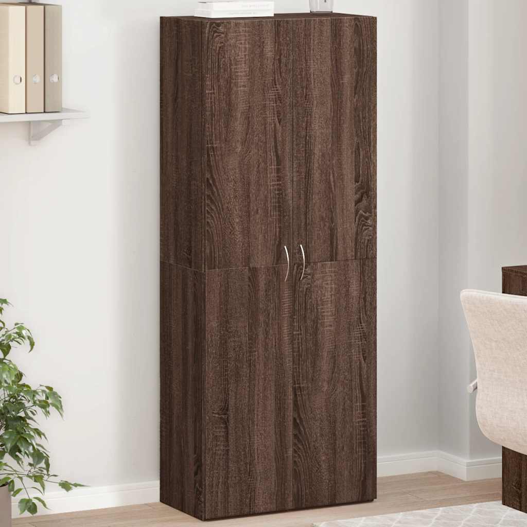 Armoire de classement chêne marron 60x32x153 cm bois ingénierie Classeur à tiroirs vidaXL