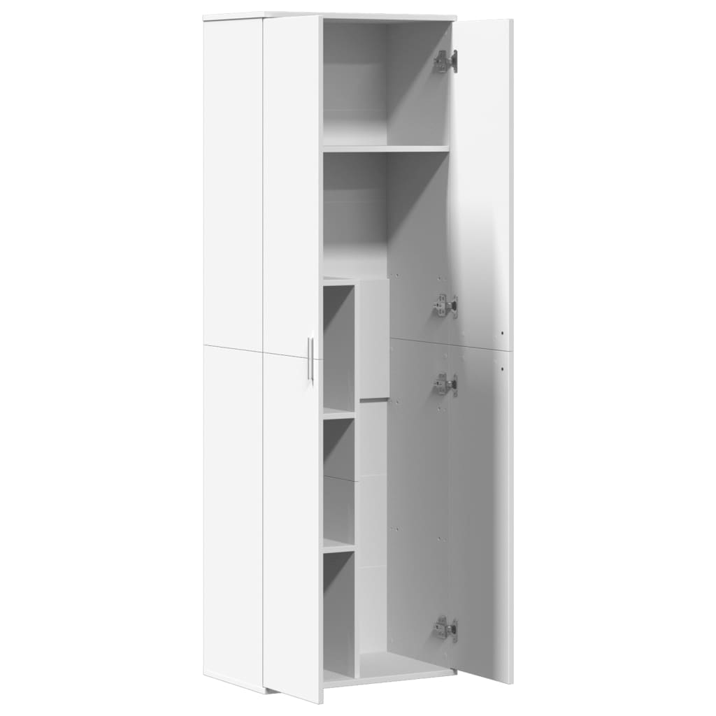 Image Buffet haut blanc 60x35x180 cm bois d’ingénierie | Xios Store SNC vidaXL Xios Store SNC