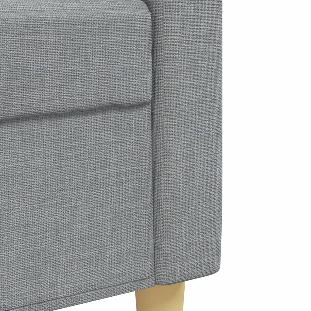 Ensemble de canapés 3 pcs gris clair tissu Canapés vidaXL   