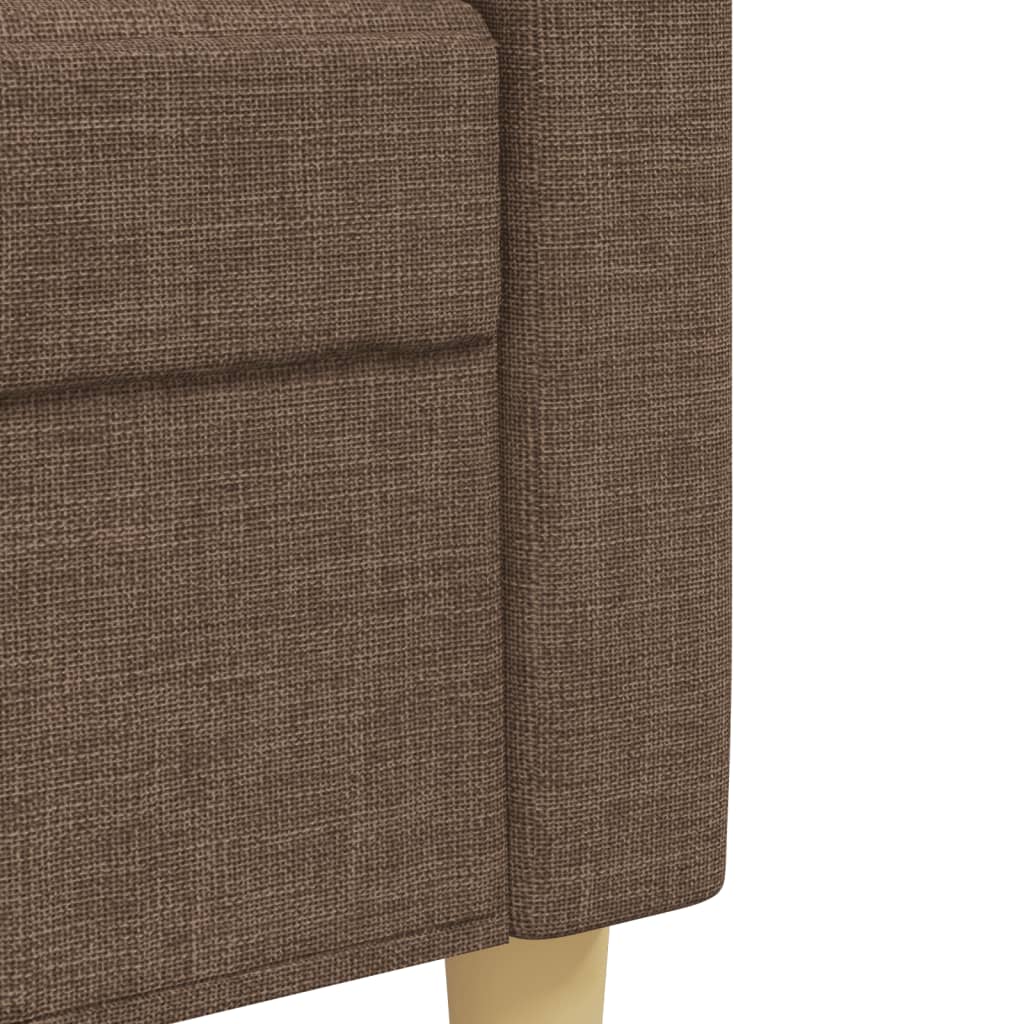 Ensemble de canapés 3 pcs marron tissu Canapés vidaXL