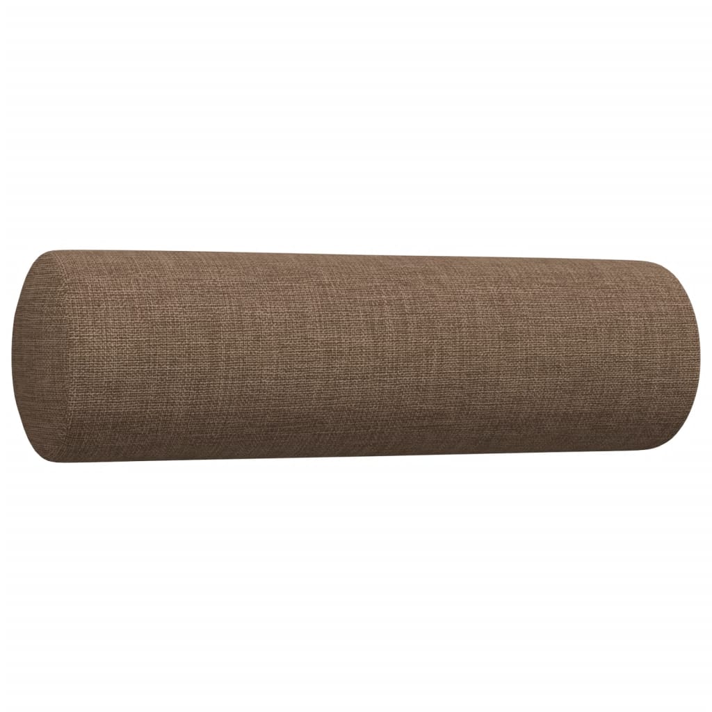 Ensemble de canapés 3 pcs avec coussins décoratifs marron tissu Canapés vidaXL