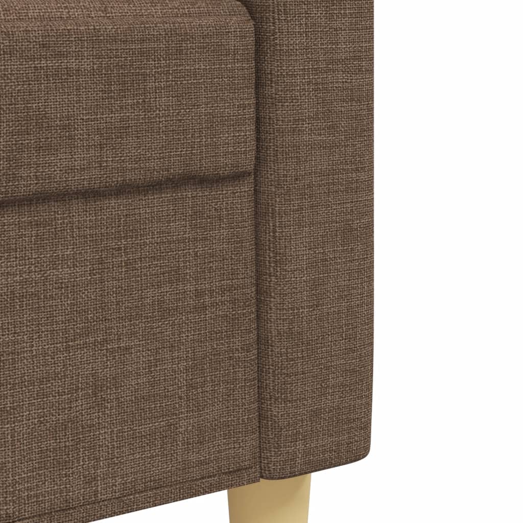 Ensemble de canapés 3 pcs avec coussins décoratifs marron tissu Canapés vidaXL