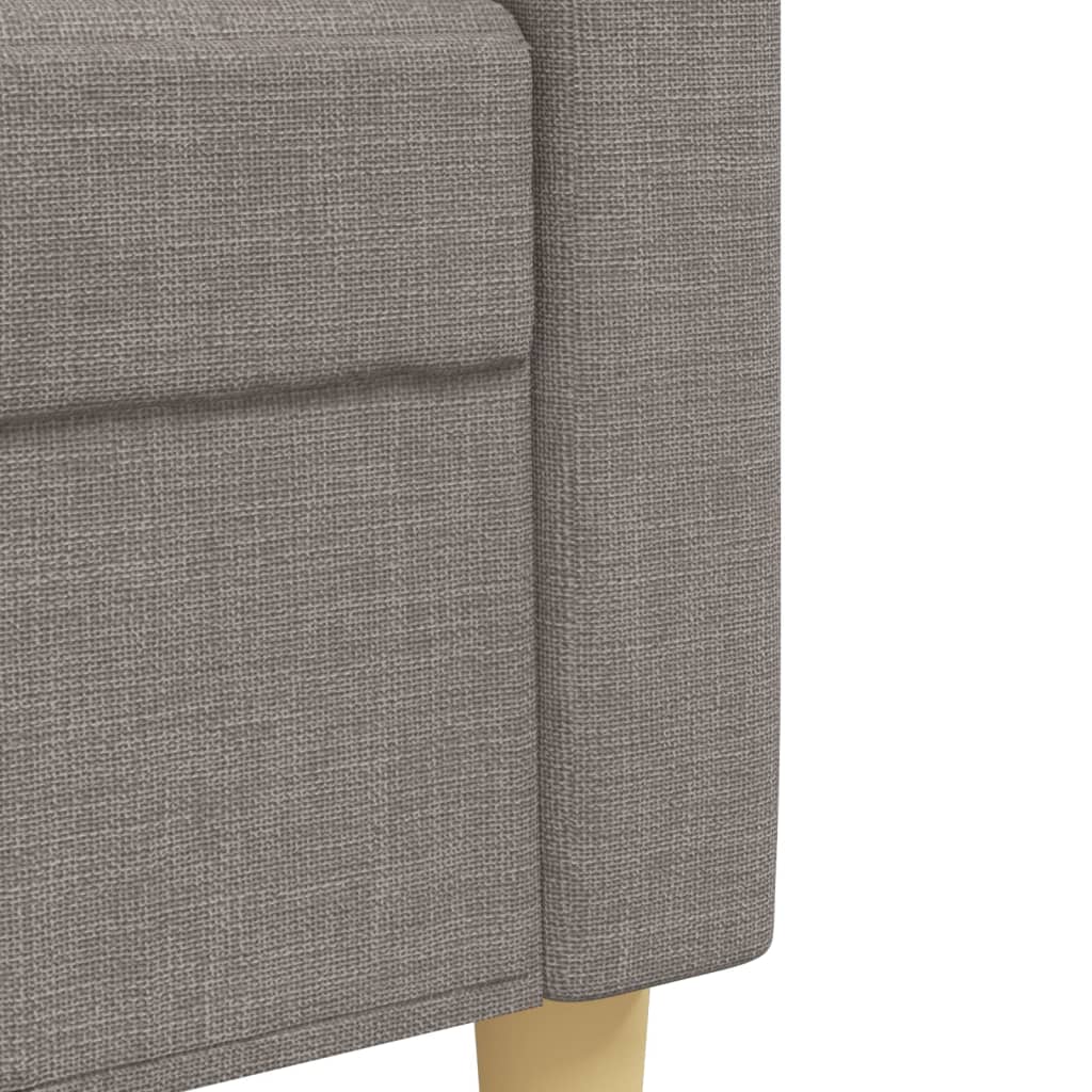 Ensemble de canapés 3 pcs avec coussins décoratifs taupe tissu Canapés vidaXL   