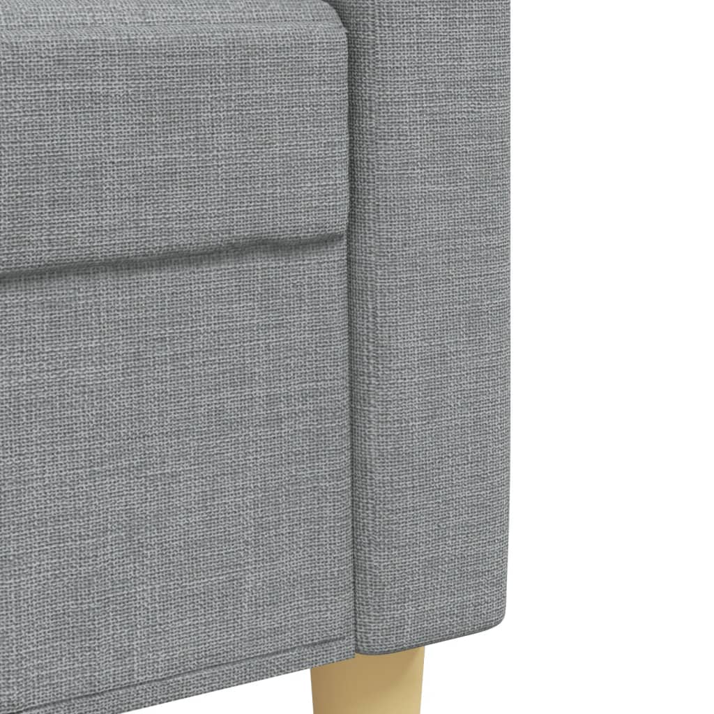 Ensemble de canapés 2 pcs coussins décoratifs gris clair tissu Canapés vidaXL   