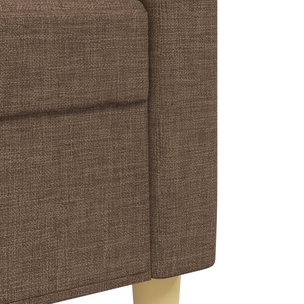 Ensemble de canapés 2 pcs avec coussins décoratifs marron tissu Canapés vidaXL