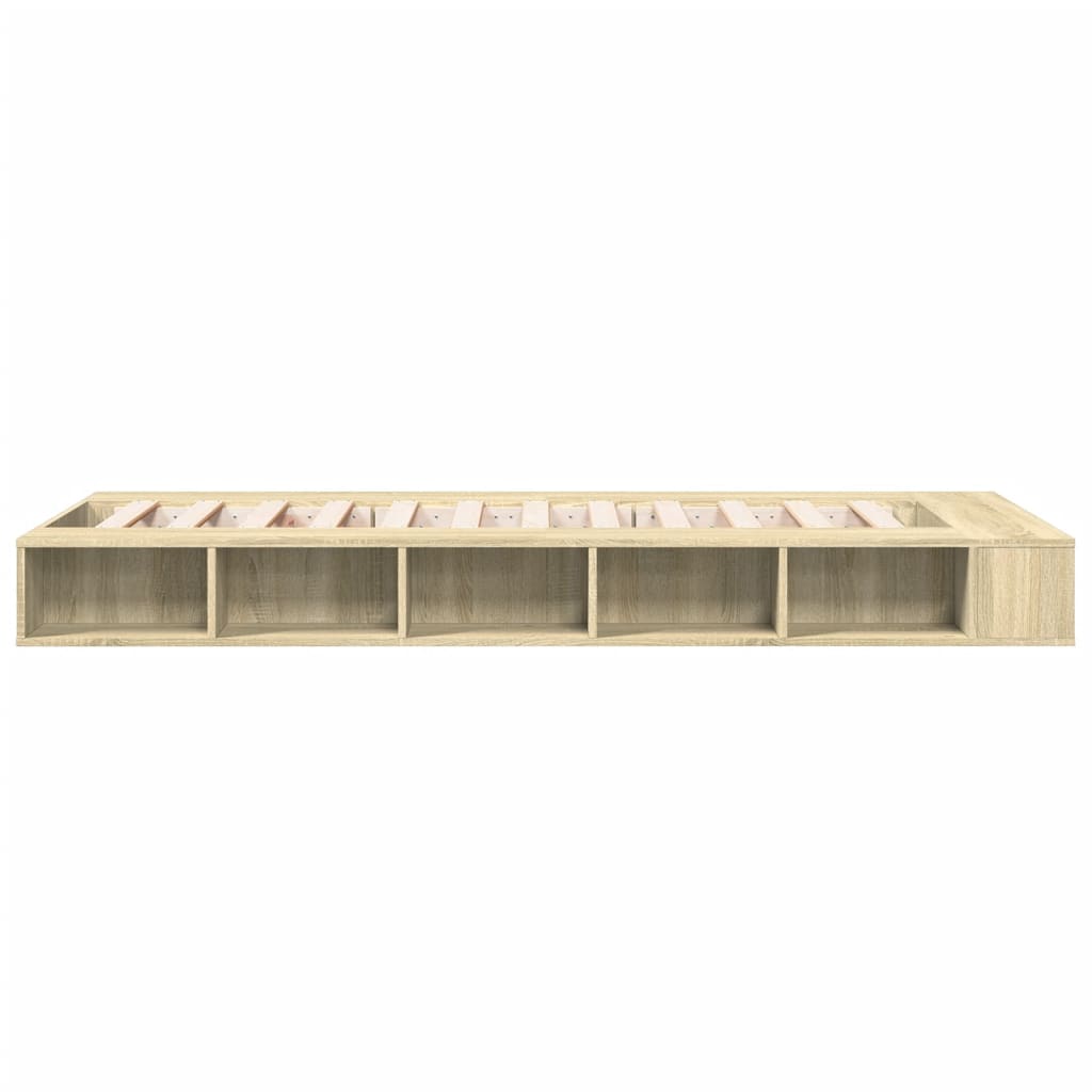 Cadre de lit chêne sonoma 90x190 cm bois d'ingénierie Lits & cadres de lit vidaXL   