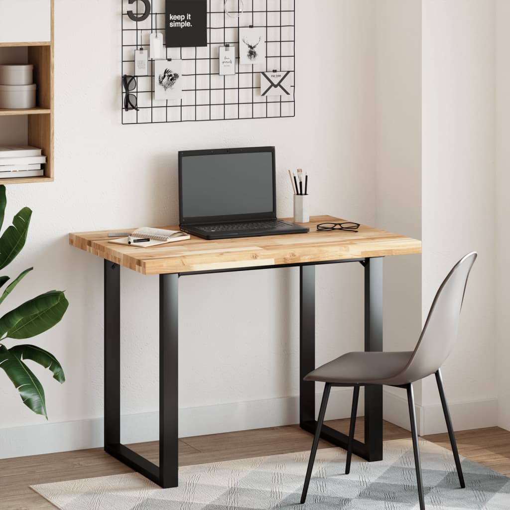 Dessus de bureau non traité 80x70x4 cm bois d'acacia massif Pièces et accessoires pour bureaux vidaXL