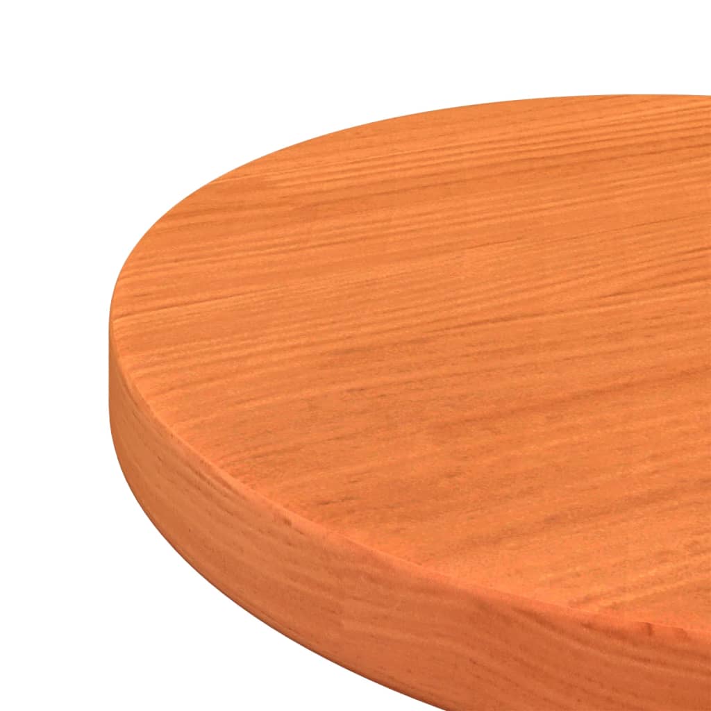 Dessus de table rond cire marron Ø30x2,5 cm bois de pin massif Plateaux de table vidaXL   