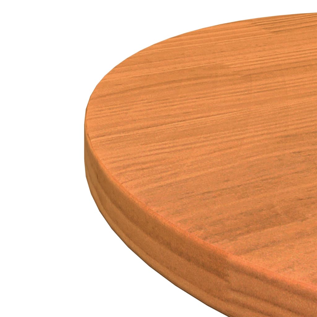 Dessus de table rond cire marron Ø40x2,5 cm bois de pin massif Plateaux de table vidaXL   