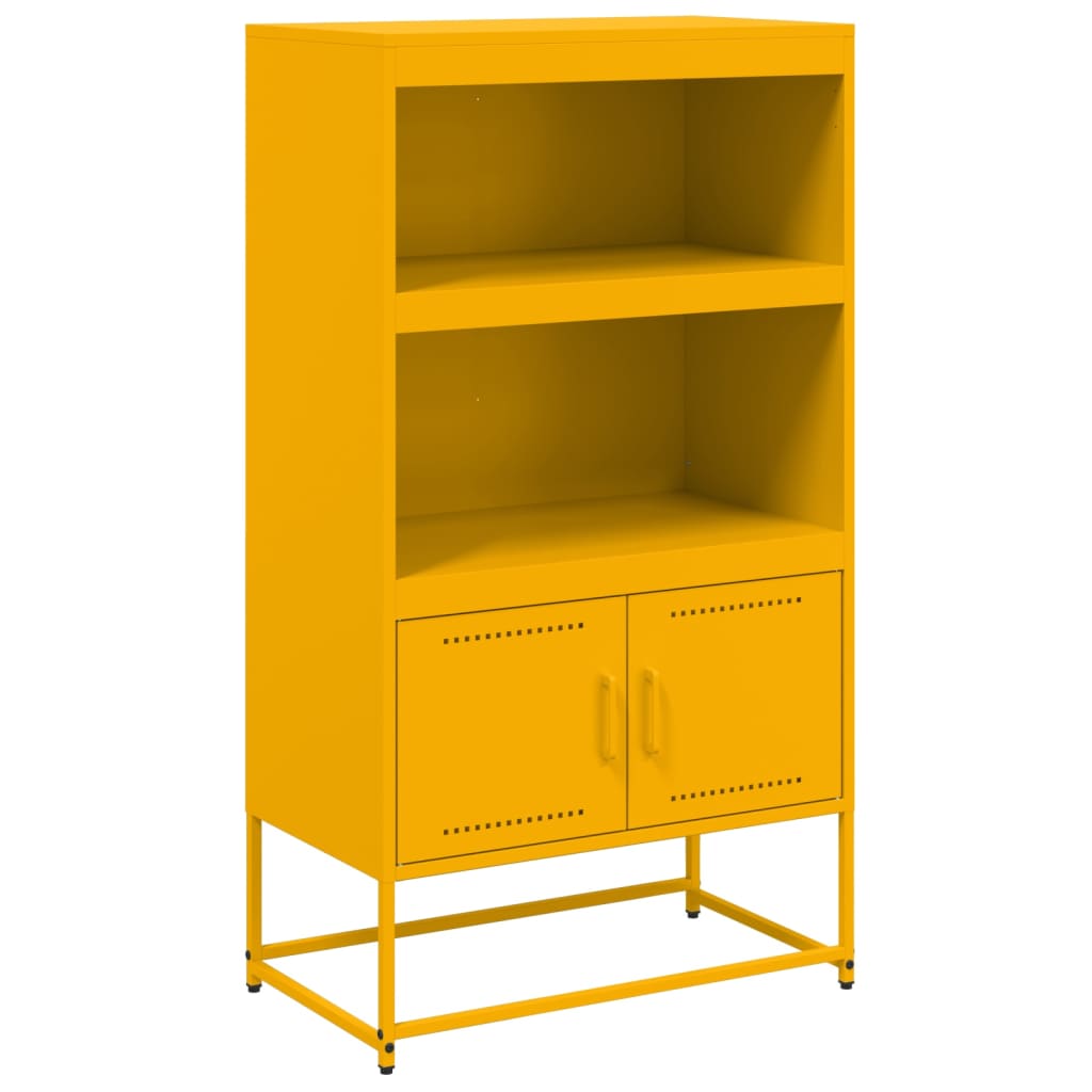 Image Buffet haut jaune moutarde 68,5x38,5x123,5 cm acier | Xios Store SNC vidaXL Xios Store SNC