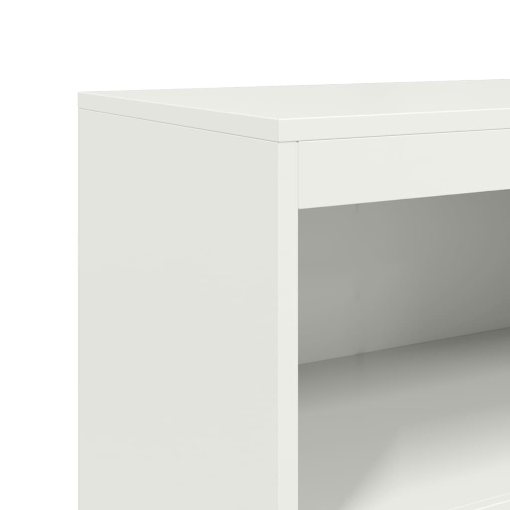 Image Buffet haut blanc 68,5x38,5x123,5 cm acier | Xios Store SNC vidaXL Xios Store SNC