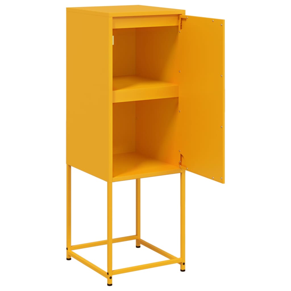 Image Buffet jaune moutarde 36x39x107 cm acier | Xios Store SNC vidaXL Xios Store SNC