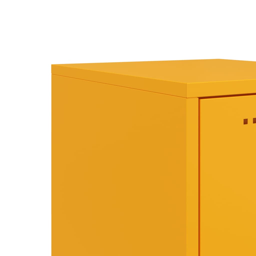 Image Buffet jaune moutarde 36x39x107 cm acier | Xios Store SNC vidaXL Xios Store SNC