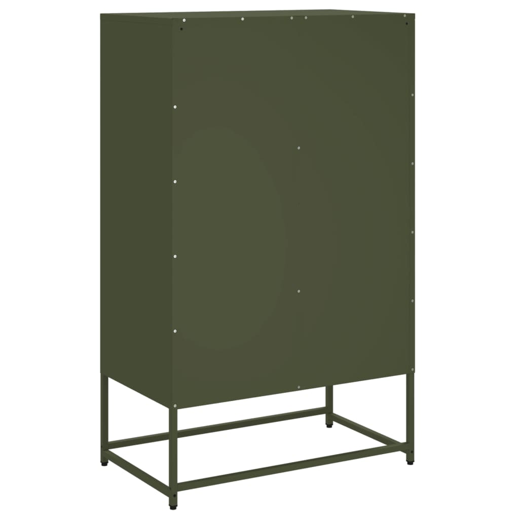 Image Buffet haut vert olive 68x39x111,5 cm acier laminé à froid | Xios Store SNC vidaXL Xios Store SNC