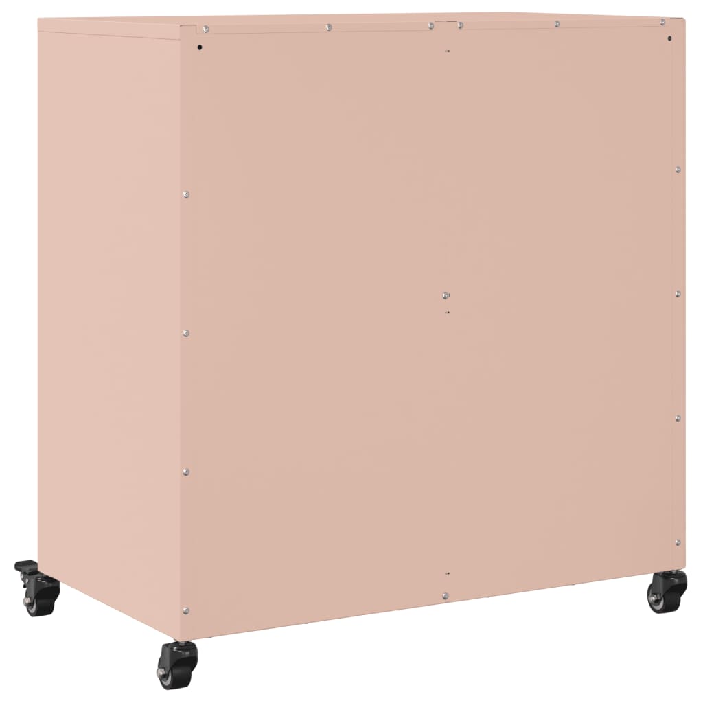 Image Buffet rose 68,5x39x72 cm acier laminé à froid | Xios Store SNC vidaXL Xios Store SNC