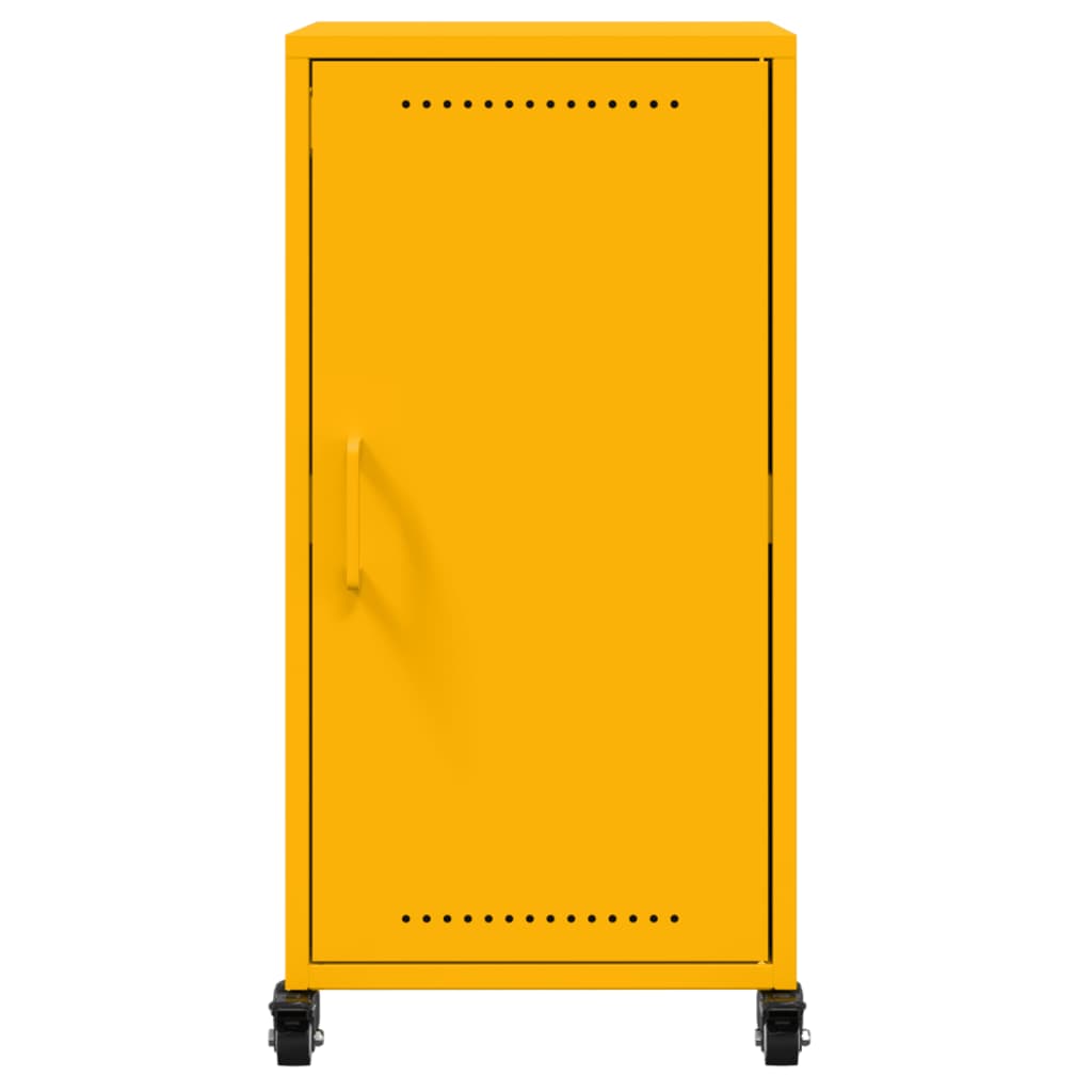 Image Buffet jaune moutarde 36x39x72 cm acier laminé à froid | Xios Store SNC vidaXL Xios Store SNC