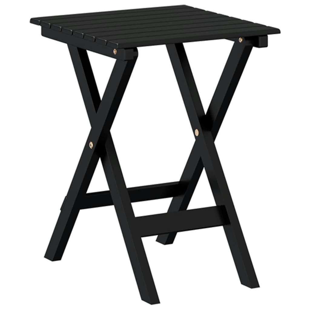 Image Chaise à bascule avec table pliable noir bois massif peuplier | Xios Store SNC vidaXL Xios Store SNC