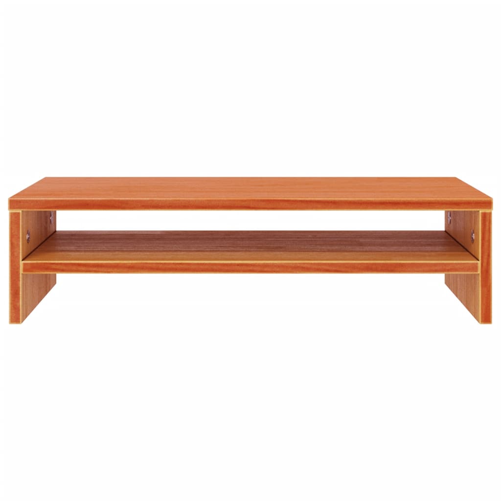 Support de moniteur marron miel 50x24x13 cm bois de pin solide Meubles TV vidaXL   