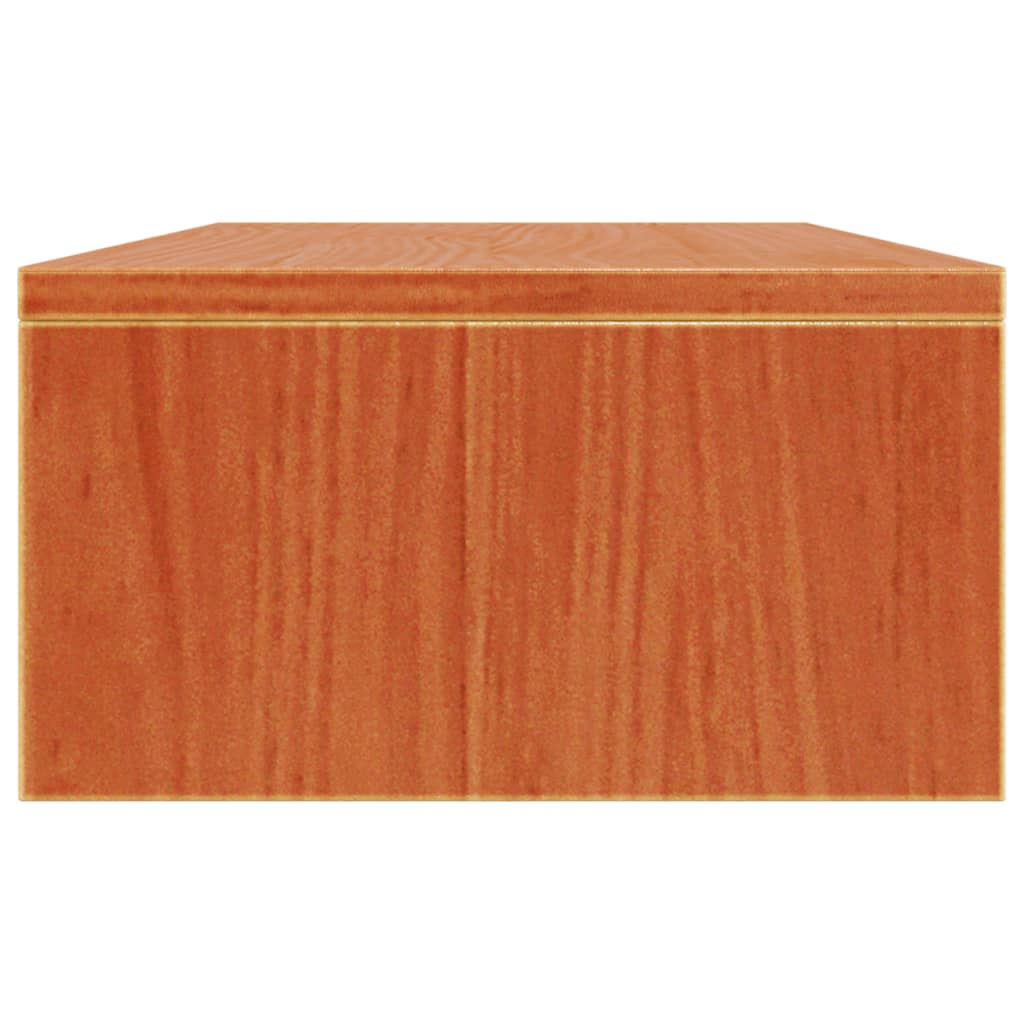 Support de moniteur marron miel 50x24x13 cm bois de pin solide Meubles TV vidaXL   