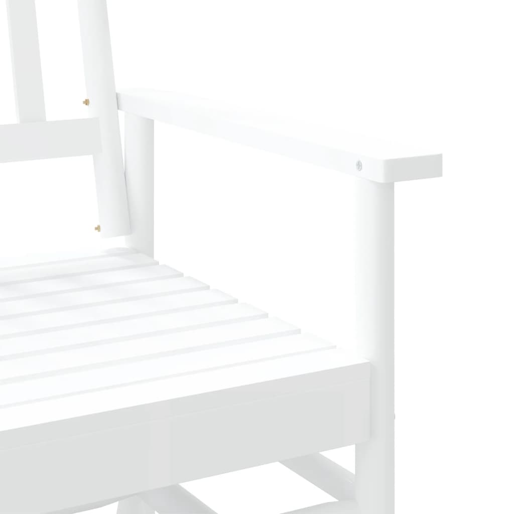 Image Banc balancelle blanc 118x70x104,5 cm bois massif de peuplier | Xios Store SNC vidaXL Xios Store SNC