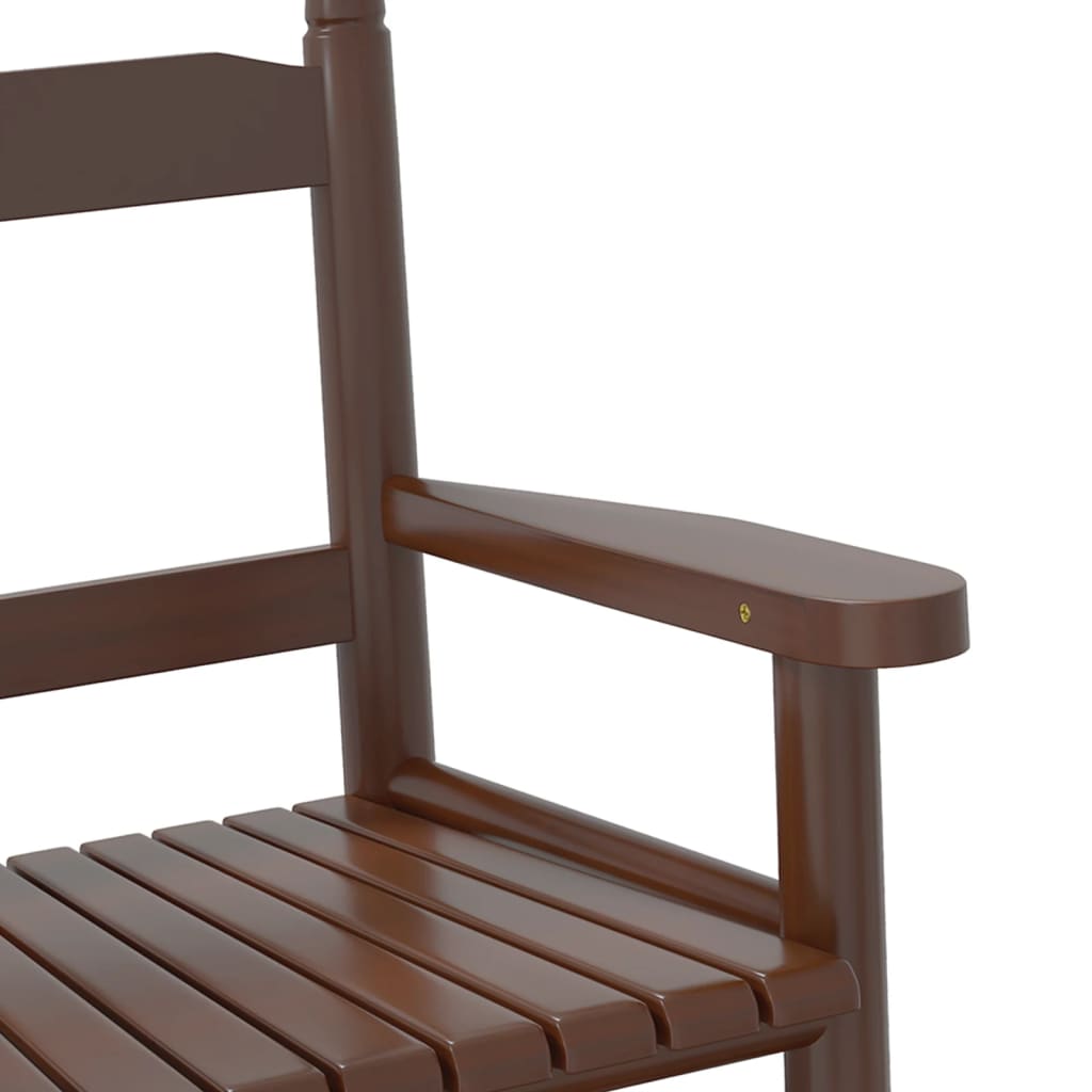 Image Chaises à bascule enfants lot de 2 marron bois peuplier massif | Xios Store SNC vidaXL Xios Store SNC