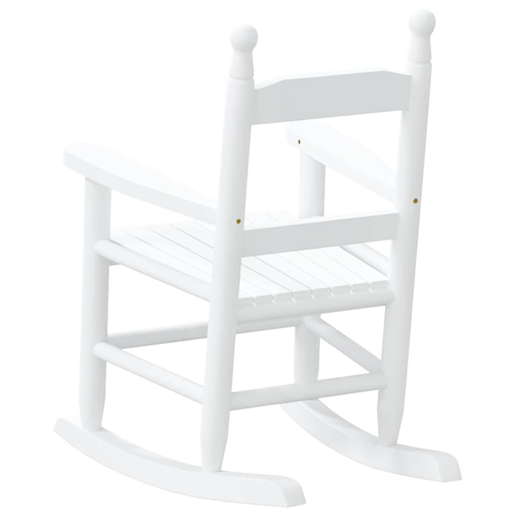 Image Chaises à bascule enfants lot de 2 blanc bois peuplier massif | Xios Store SNC vidaXL Xios Store SNC