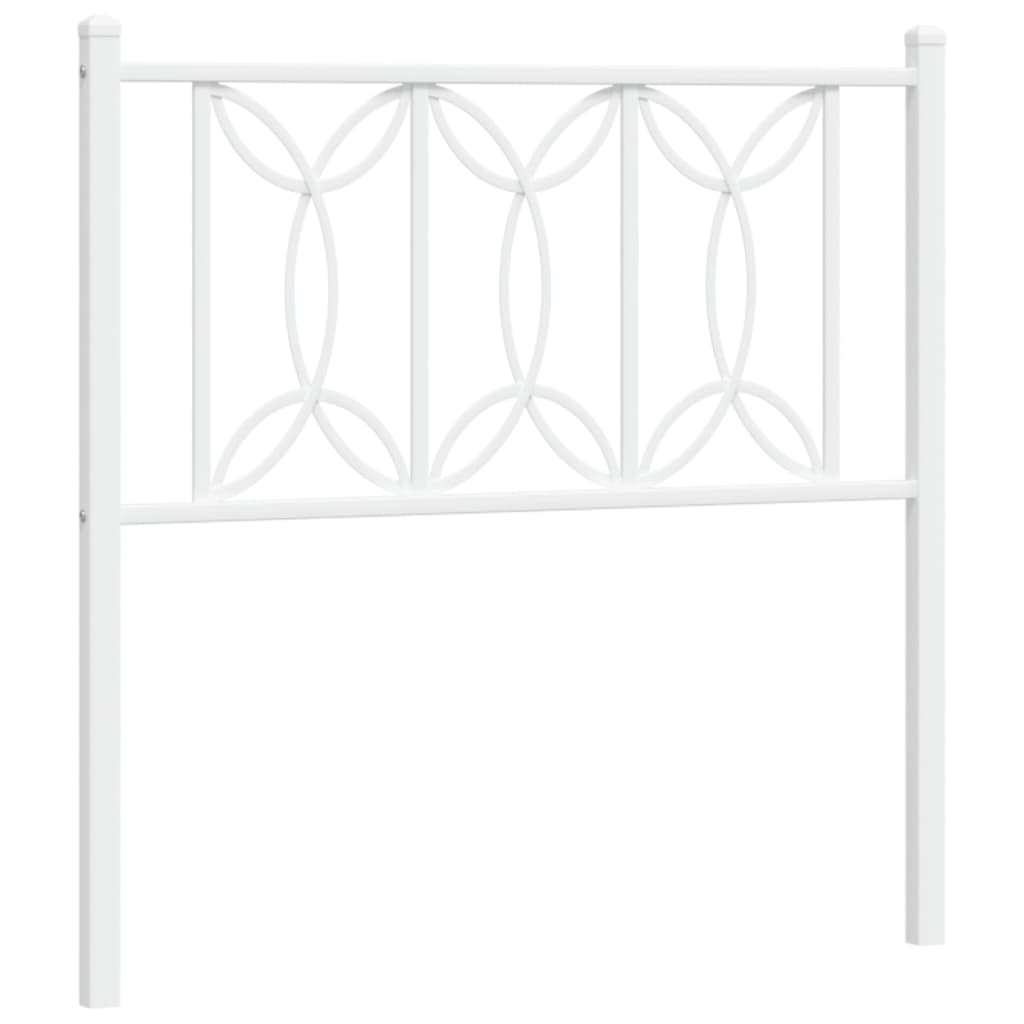 Tête de lit métal blanc 75 cm Têtes et pieds de lit vidaXL   