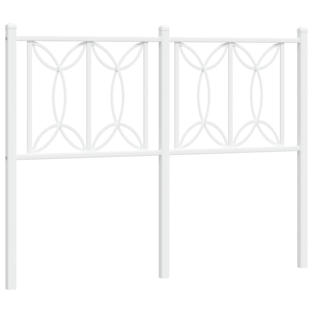 Tête de lit métal blanc 120 cm Têtes et pieds de lit vidaXL   