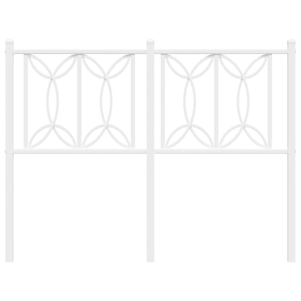 Tête de lit métal blanc 120 cm Têtes et pieds de lit vidaXL   