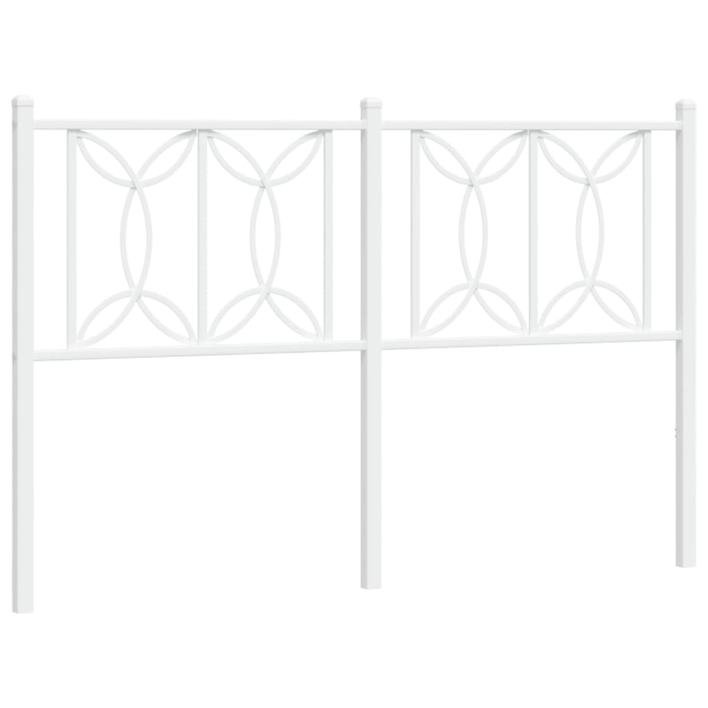 Tête de lit métal blanc 140 cm Têtes et pieds de lit vidaXL   