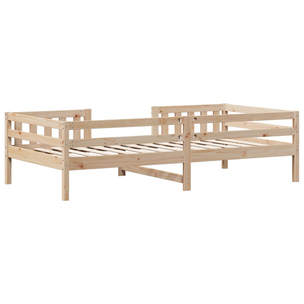 Cadre de lit 100x200 cm bois de pin massif Lits & cadres de lit vidaXL   