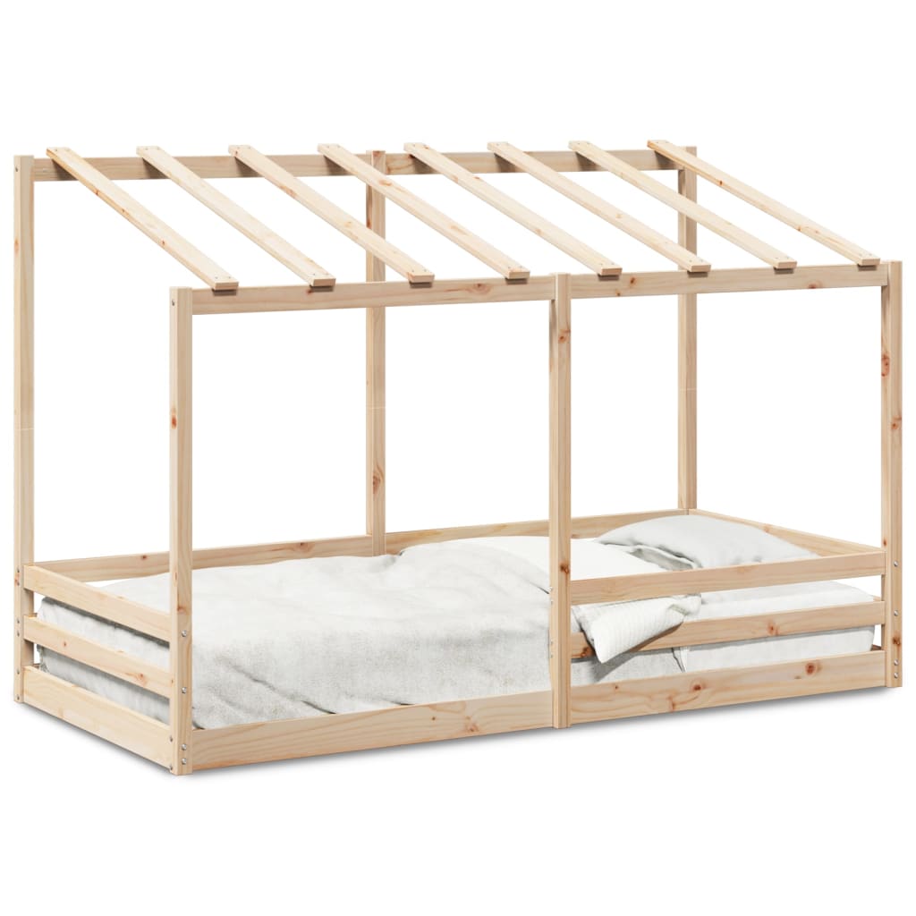 Lit pour enfants avec toit 100x200 cm bois de pin massif Lits & cadres de lit vidaXL   