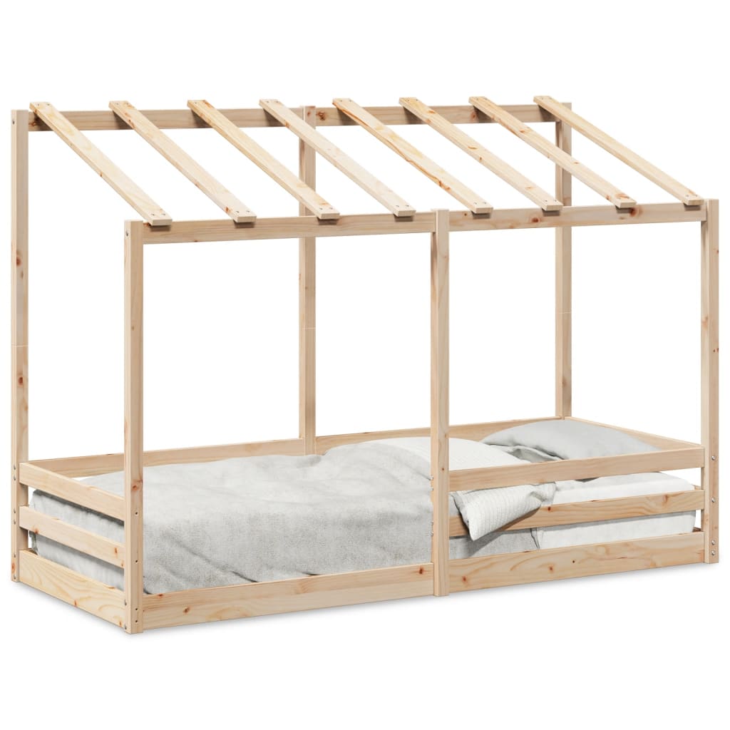 Lit pour enfants avec toit 90x190 cm bois massif de pin Lits & cadres de lit vidaXL   