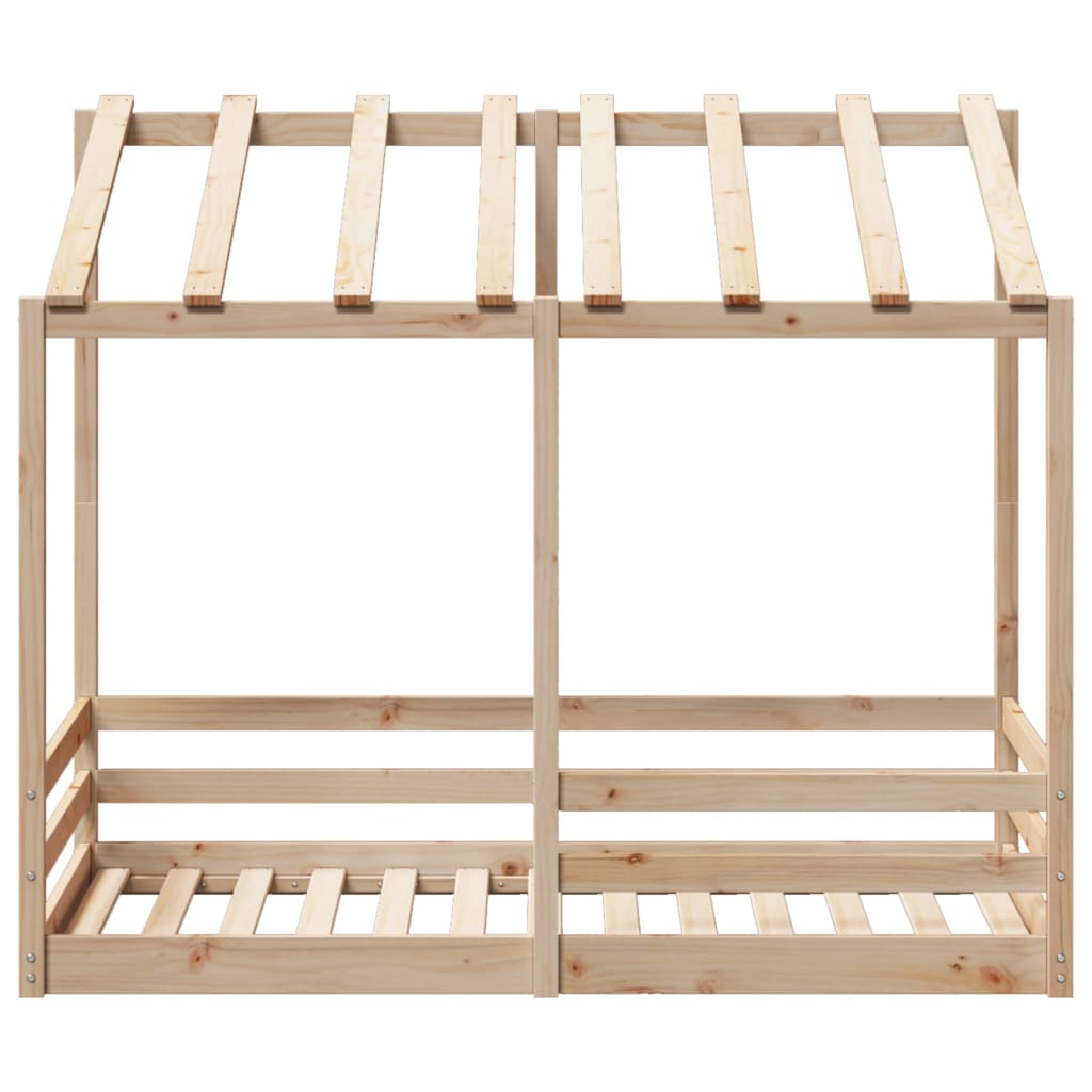 Lit pour enfants avec toit 80x160 cm bois massif de pin Lits & cadres de lit vidaXL   