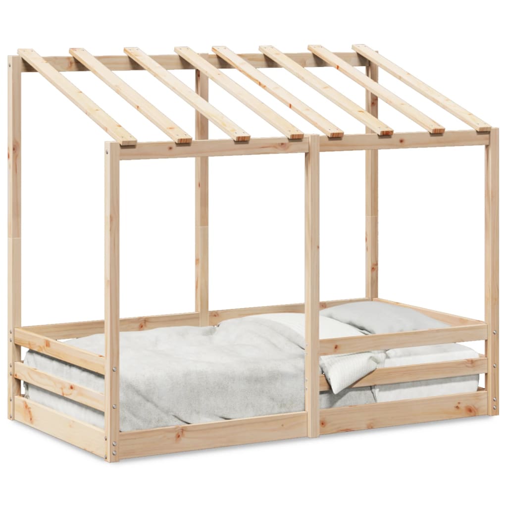 Lit pour enfants avec toit 80x160 cm bois massif de pin Lits & cadres de lit vidaXL   