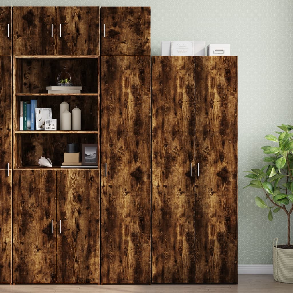 Image Armoire murale chêne fumé 40x42,5x40 cm bois d'ingénierie | Xios Store SNC vidaXL Xios Store SNC