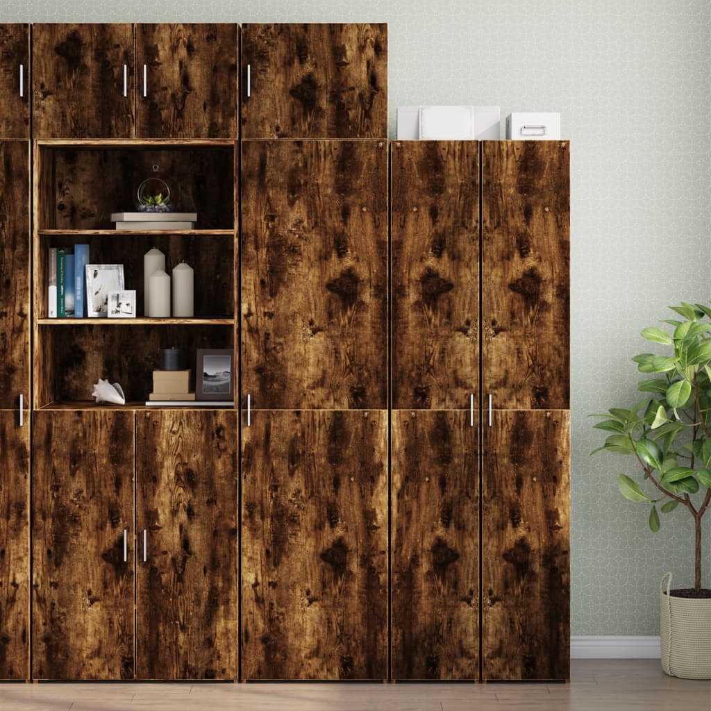 Image Armoire murale chêne fumé 50x42,5x40 cm bois d'ingénierie | Xios Store SNC vidaXL Xios Store SNC