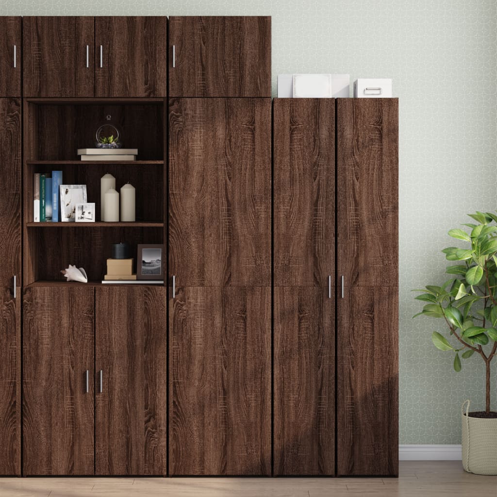 Image Armoire murale chêne marron 50x42,5x40 cm bois d'ingénierie | Xios Store SNC vidaXL Xios Store SNC