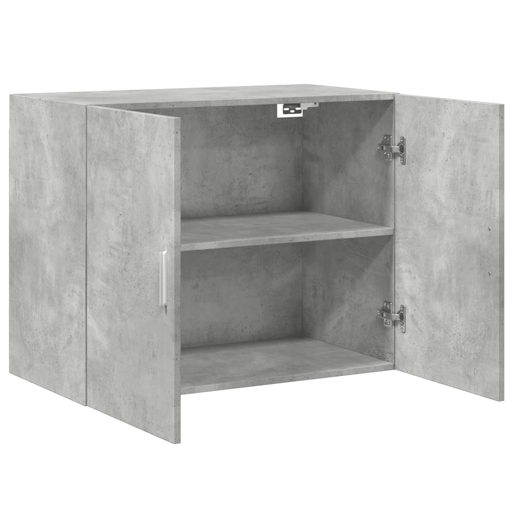 Image Armoire murale gris béton 80x42,5x64 cm bois d'ingénierie | Xios Store SNC vidaXL Xios Store SNC