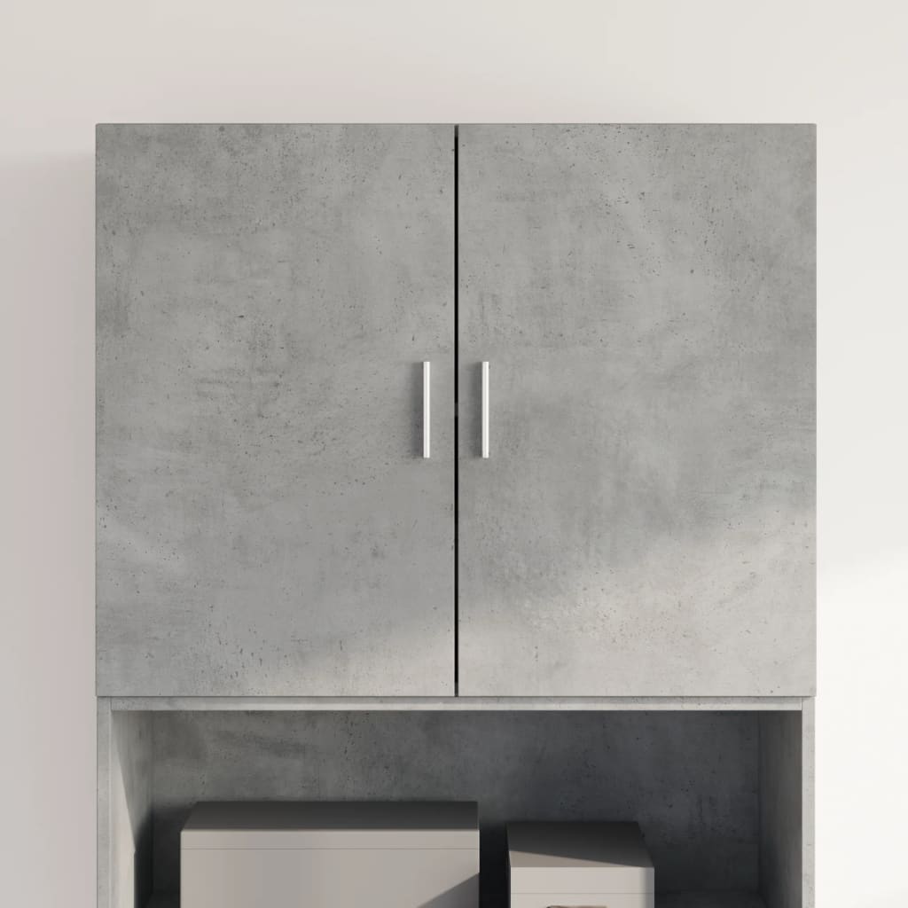 Image Armoire murale gris béton 80x42,5x64 cm bois d'ingénierie | Xios Store SNC vidaXL Xios Store SNC