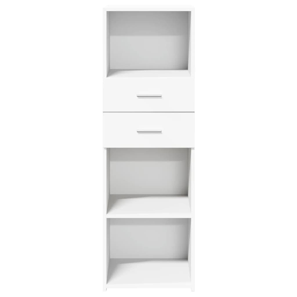 Image Buffet haut blanc 40x42,5x124 cm bois d'ingénierie | Xios Store SNC vidaXL Xios Store SNC